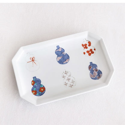 Six Gourd Rectangle Plate