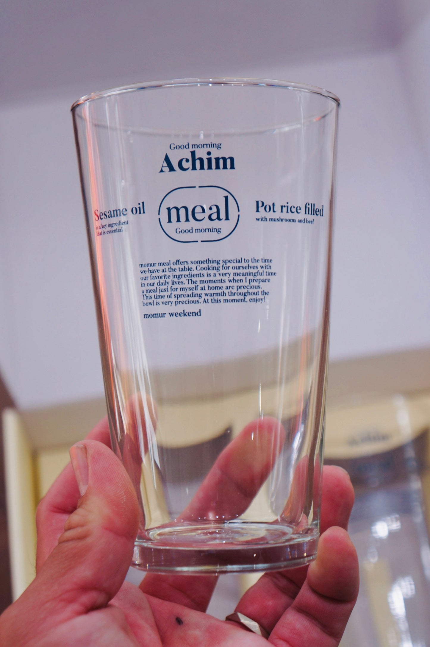 Momur Weekend Achim High Glass Cup(2 colors)