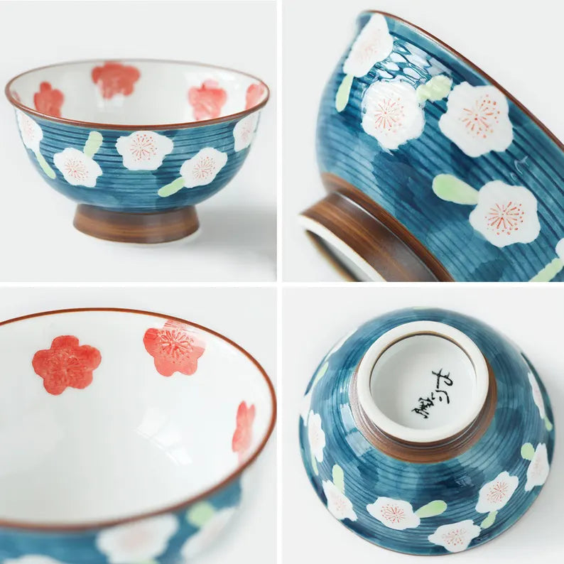 Arita Ware | Plum Mug with Rabbit  Teapot Set
