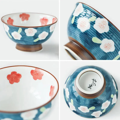 Arita Ware | Plum Mug with Rabbit  Teapot Set