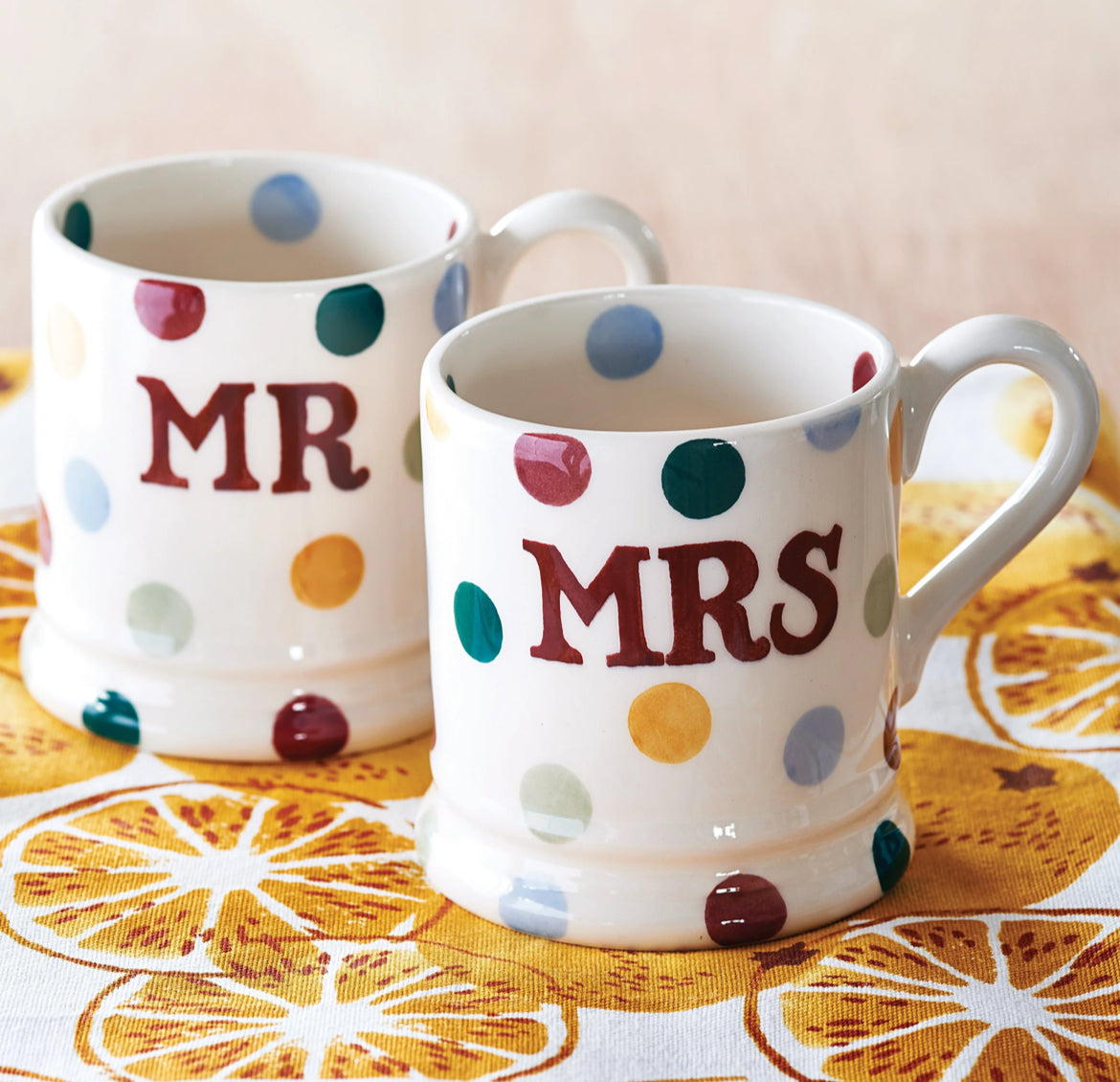 Emma Bridgewater | Polka Dot Mr & Mrs Mug Gift Set