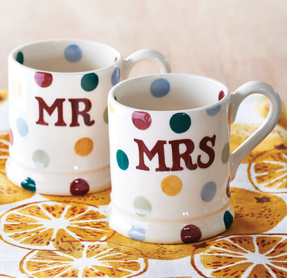 Emma Bridgewater | Polka Dot Mr & Mrs Mug Gift Set