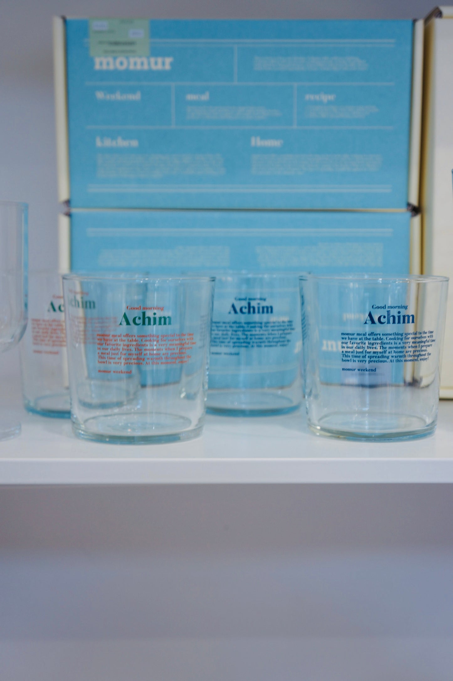 Momur Weekend 9 Low Glass Cup Set