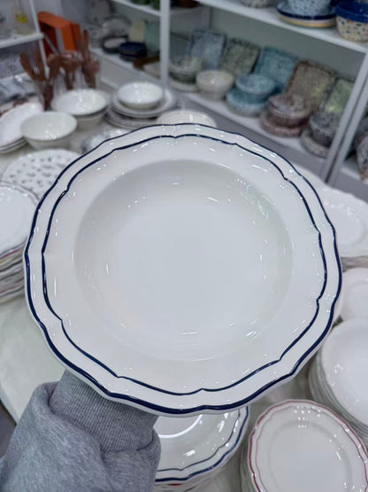 Gien Les Filet｜Rim Soup Deep Plate（7 colors）