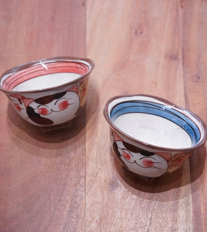 Hasami Ware Cat Dish Bowl Pink