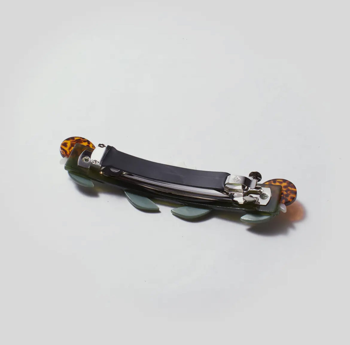 Winona Irene｜Broceliande French Barrette with Lotus and Snails
