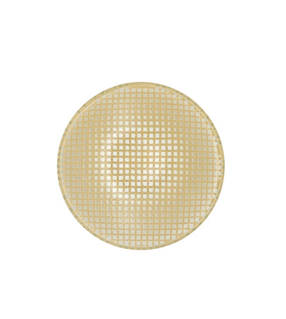 Eding | checky circle sauce plate