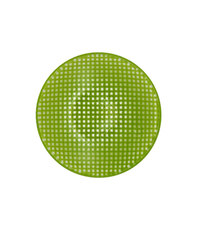 Eding | checky circle sauce plate