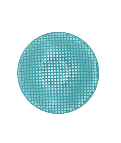 Eding | checky circle sauce plate