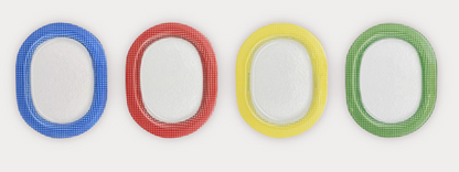 Eding | Checky Series oval plate