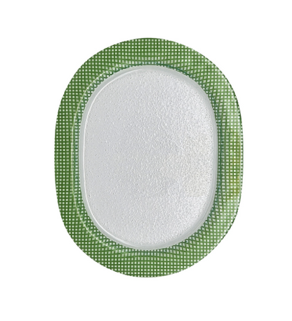 Eding | Checky Series oval plate