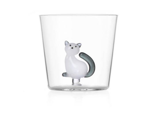 Ichendorf Milano | White Cat With Smoke Tail Tumbler