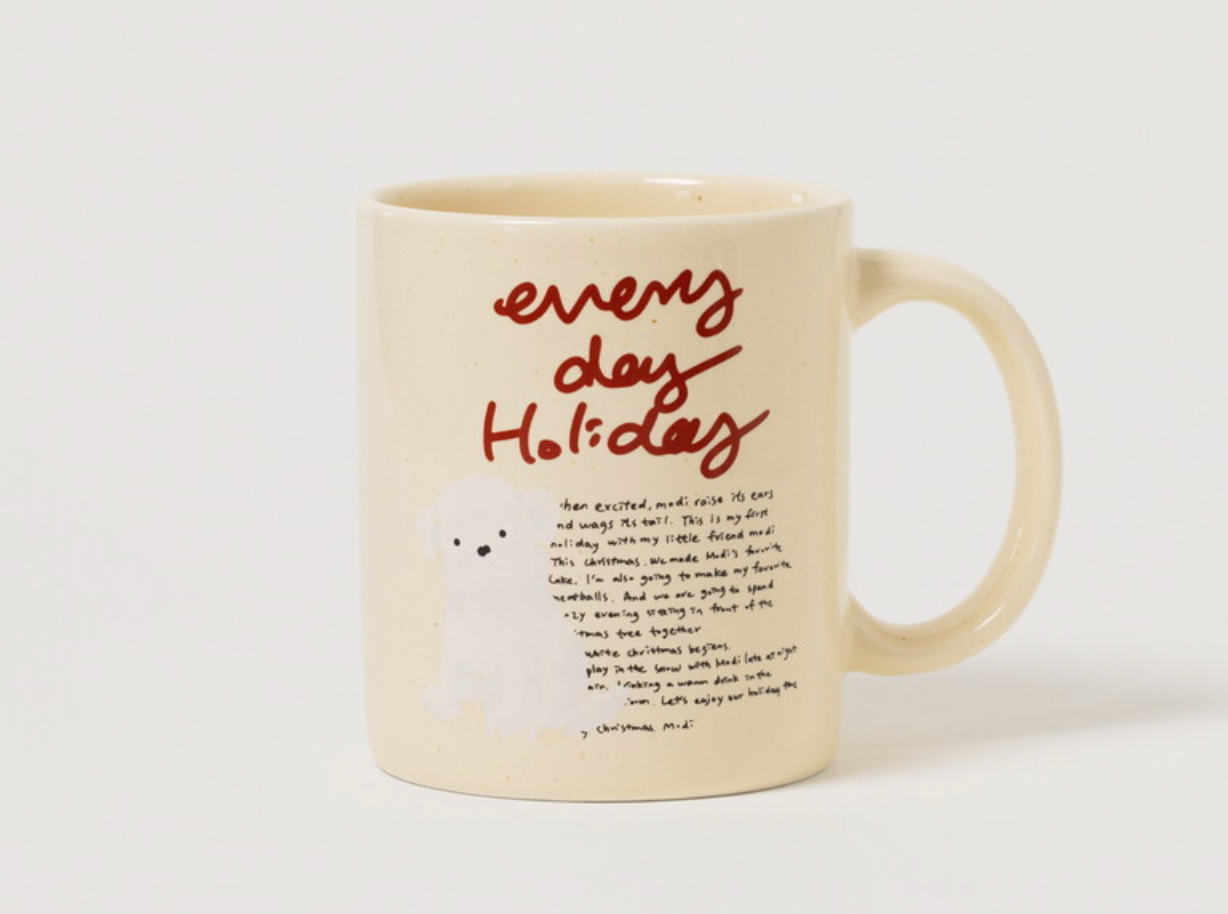 Momur | Weekend 8 Holiday Puppy Mug Saucer Set