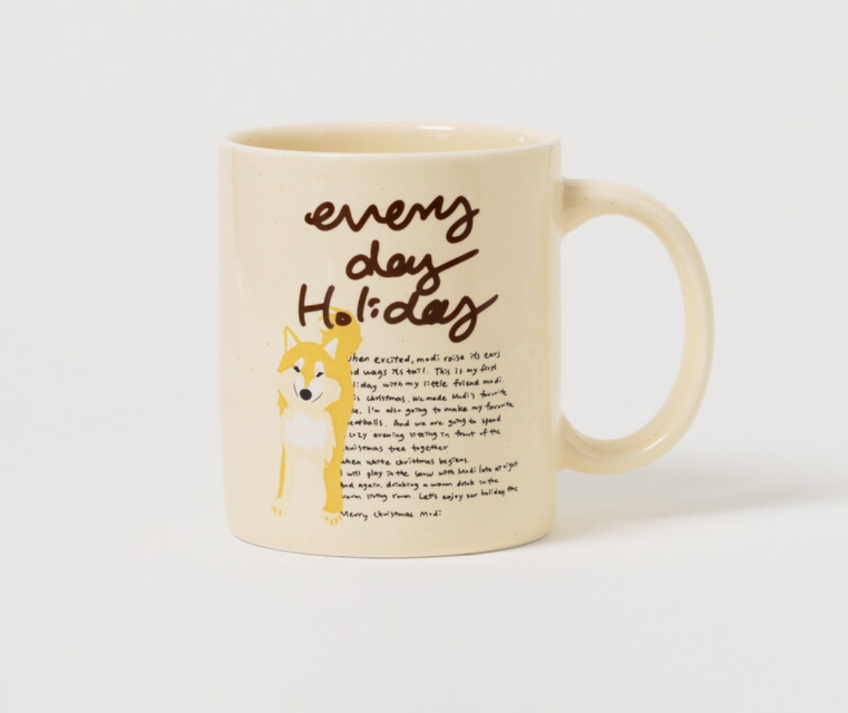 Momur | Weekend 8 Holiday Puppy Mug Saucer Set