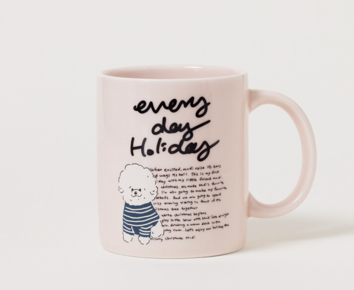 Momur | Weekend 8 Holiday Puppy Mug Saucer Set