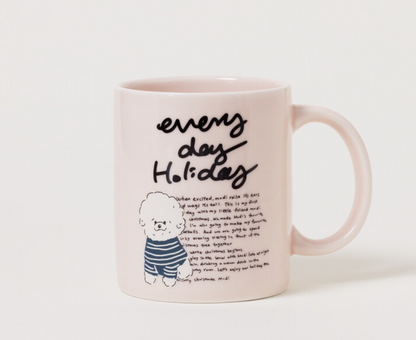 Momur | Weekend 8 Holiday Puppy Mug Saucer Set