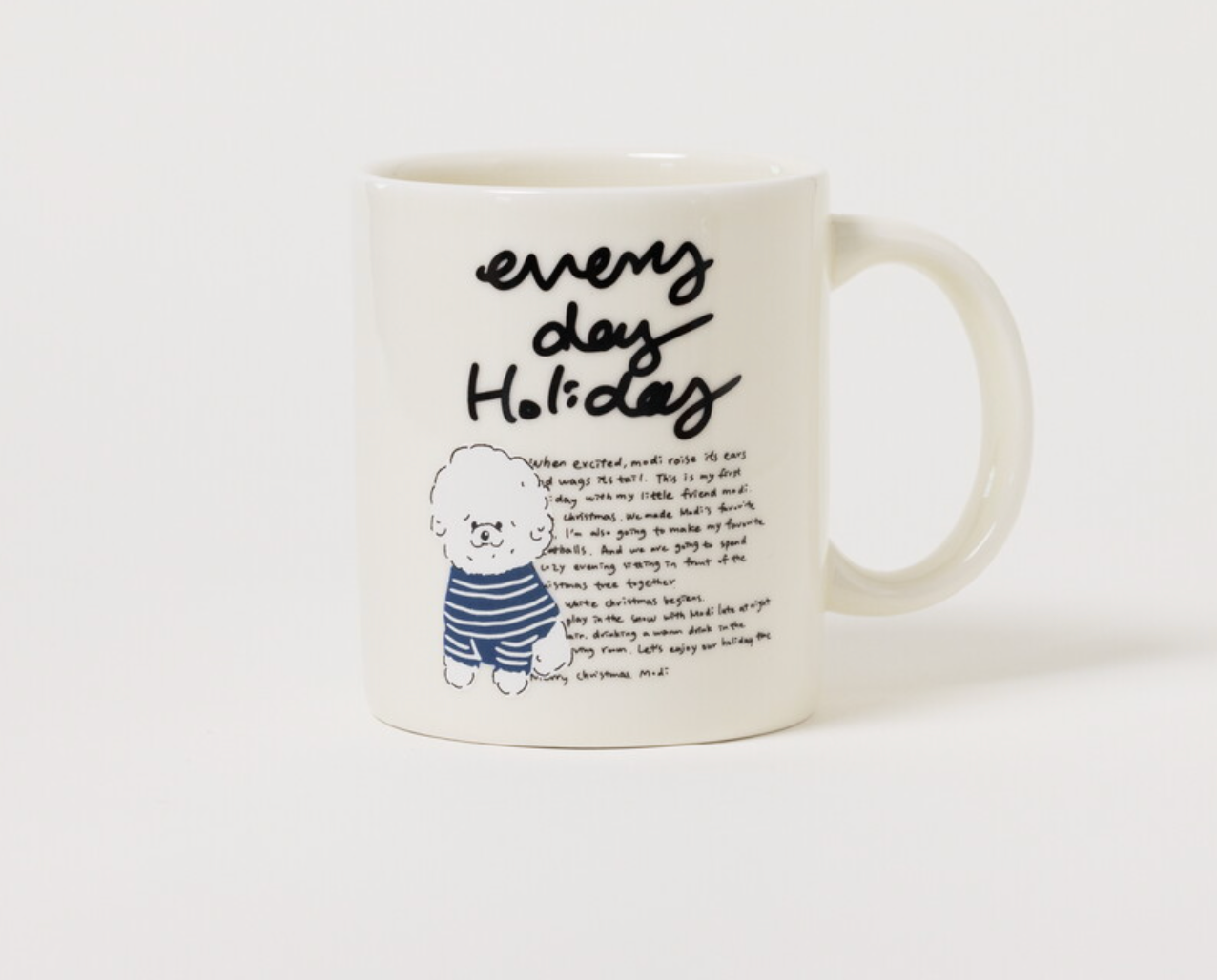 Momur | Weekend 8 Holiday Puppy Mug Saucer Set