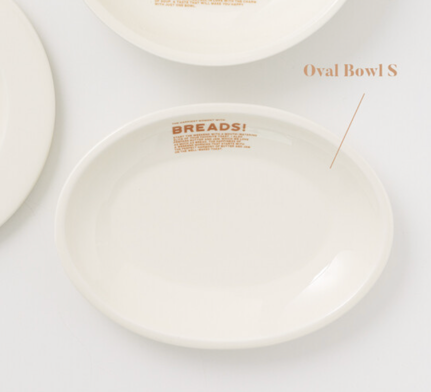 Momur | Weekend 8 Bread Oval Small Bowl