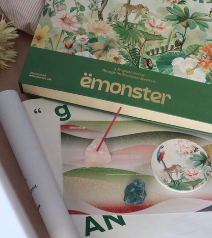 Emonster Encens - Coffret Cadeau 100 Bâtonnets - Éclosion et Récolte