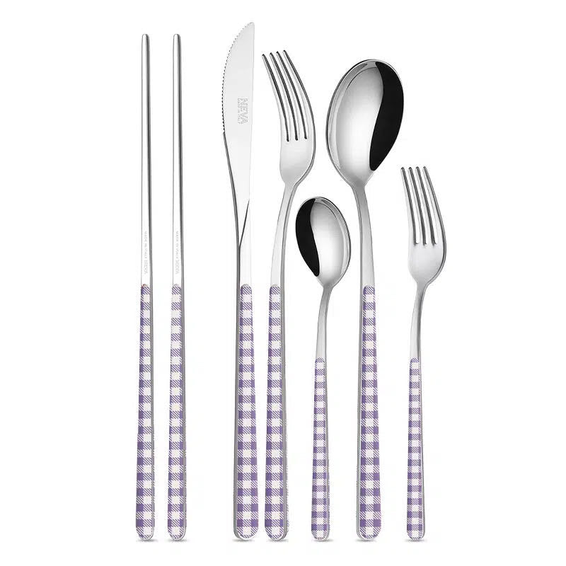 Neva Cultery - Checkered Series Lilac