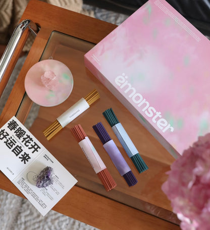 Encens Emonster - Coffret cadeau de 120 bâtonnets - Éclat de fleurs