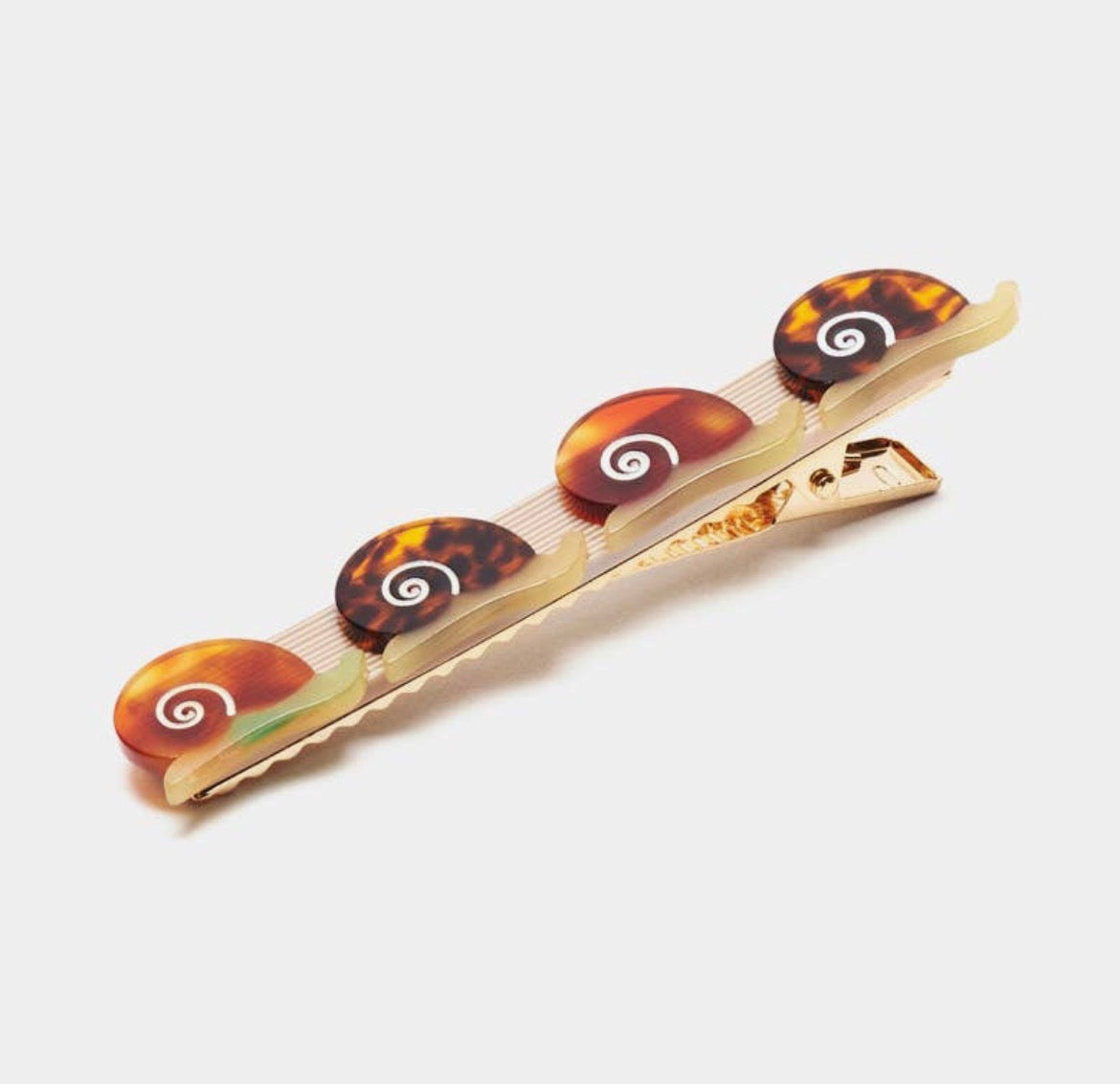 Winona Irene｜Escargot Clip - Acetate Tiny Snail Alligator Hair Clip
