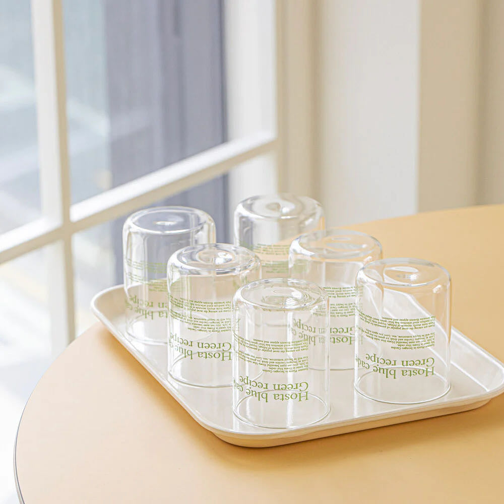 Momur Weekend Green Recipe Glass Cup