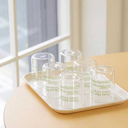 Momur Weekend Green Recipe Glass Cup