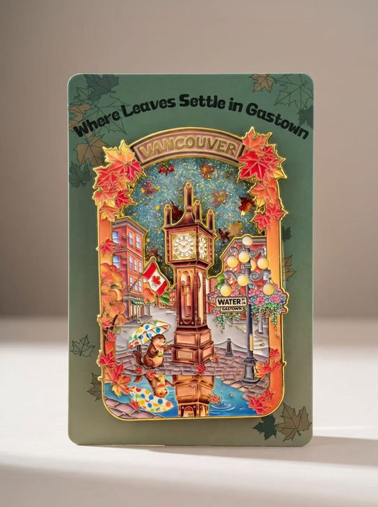 Limited Edition Vancouver Special Fridge Magnet - When leaves meet Gastown