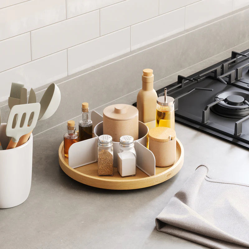 Umbra | Bellwood LAZY SUSAN White Natural (Pick up & Delivery Only）