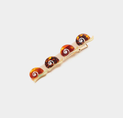 Winona Irene｜Escargot Clip - Acetate Tiny Snail Alligator Hair Clip