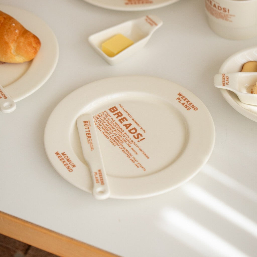 Momur | Weekend 6 Bread Plate（2 colors）