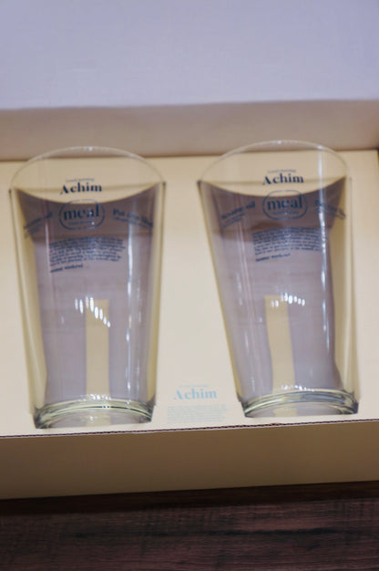 Momur Weekend 9 High Glass Cup Set （Green/Blue mix）