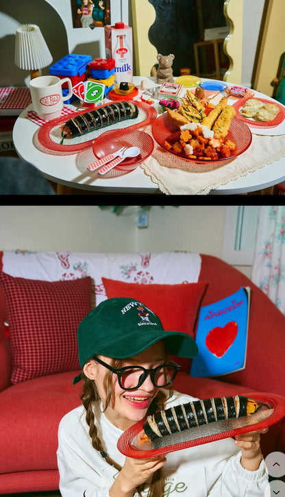 Eding | Checky Series Long Oval Tray