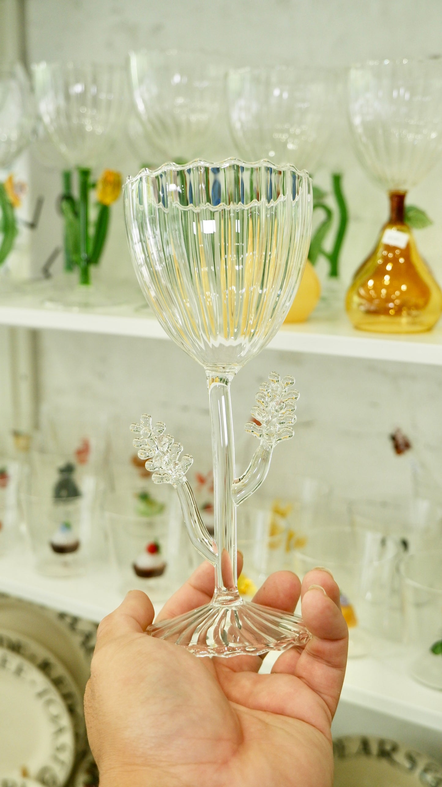 Ichendorf Milano | Optic Stemmed Glass Lavender Clear