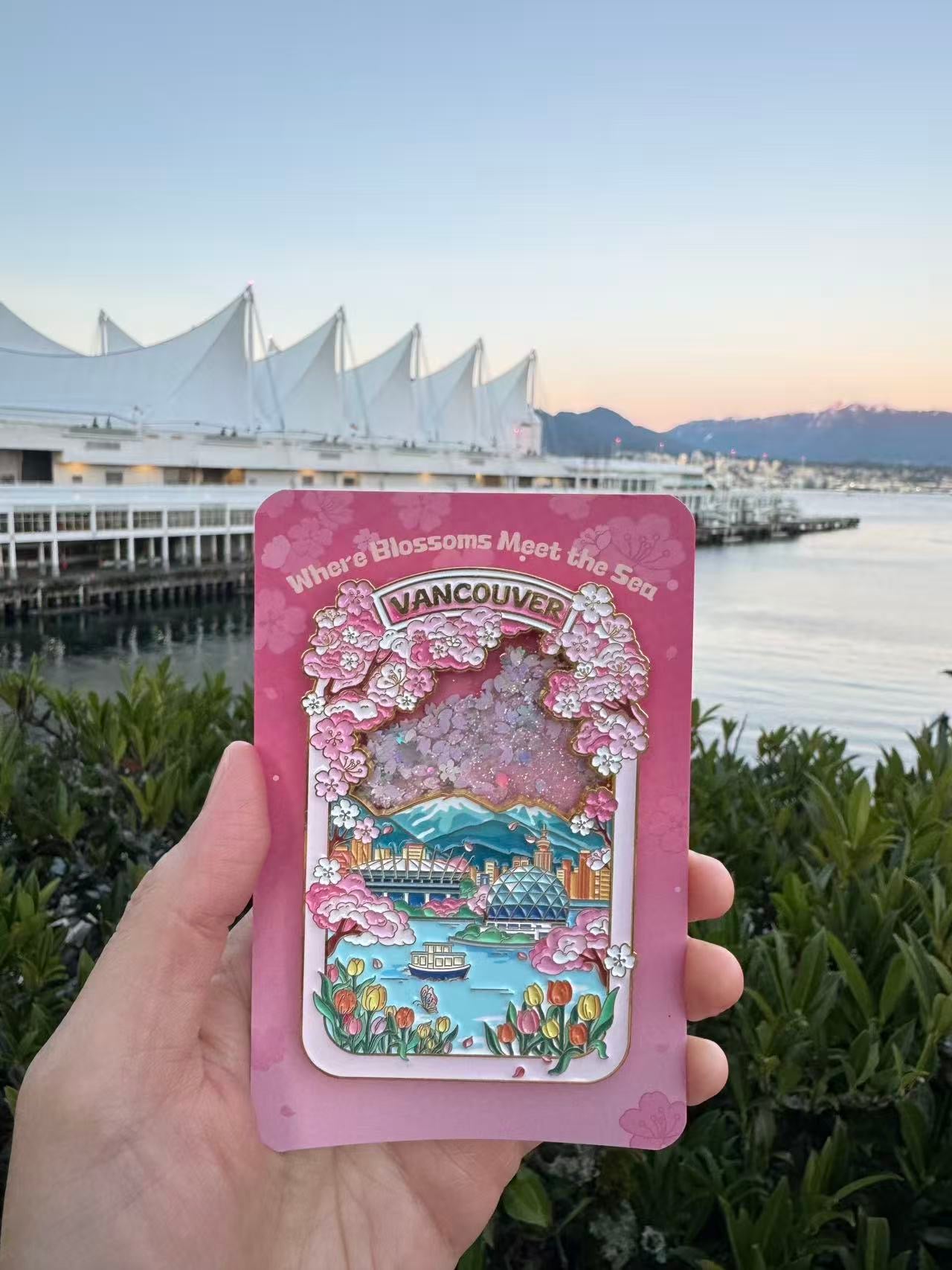 Limited Edition Vancouver Fridge Magnet - Sakura