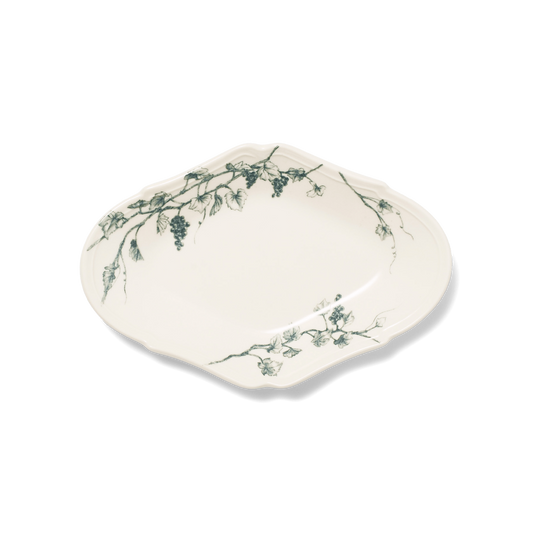 Studio M' | Vine Oval Plate - Small Blue