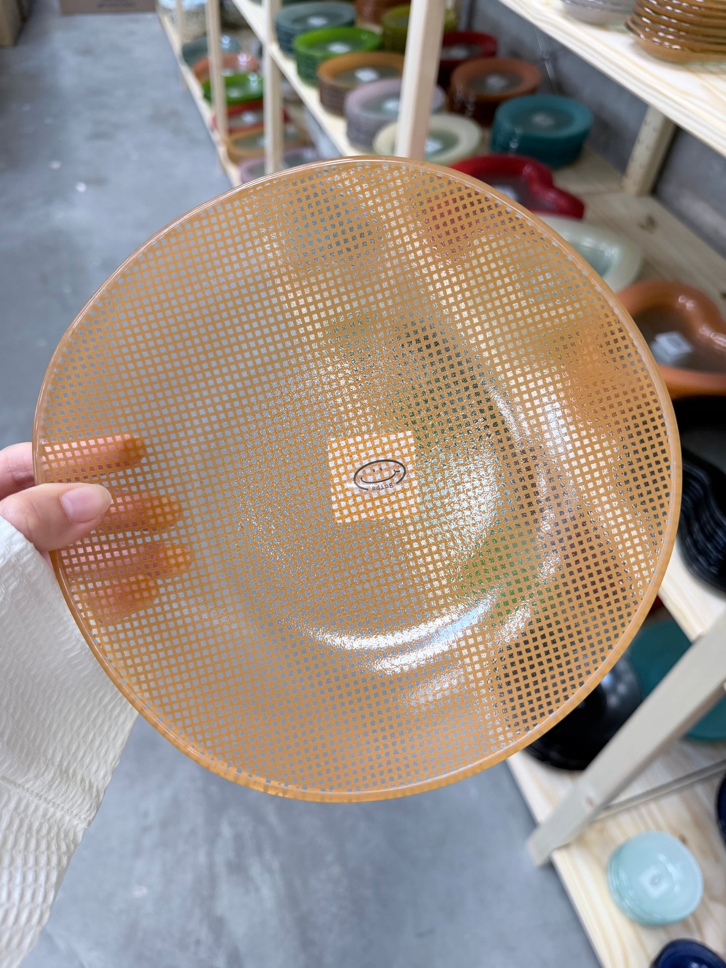 Eding | Checky Glass Salad Bowl