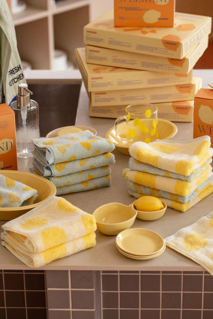 Momur | Weekend 13 Towel + Lemon Bowl Gift Set