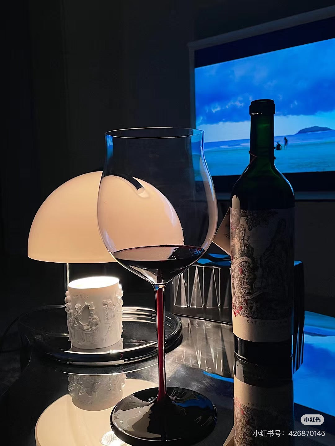 Riedel Black Tie Red Stem - Burgundy Grand Cru Glass