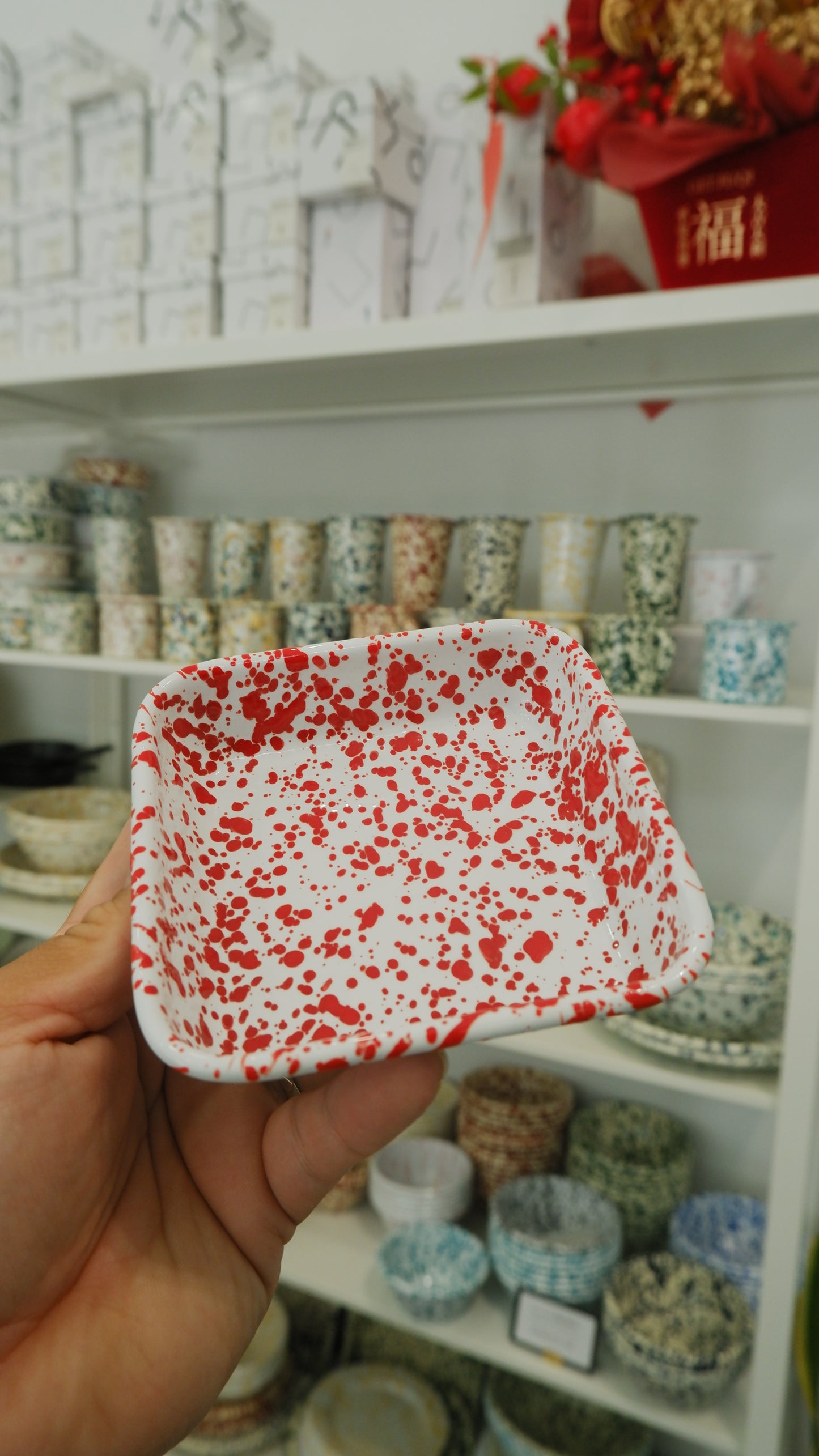 Crow Canyon | Splatter Series Small Square Tray (3 Colors）