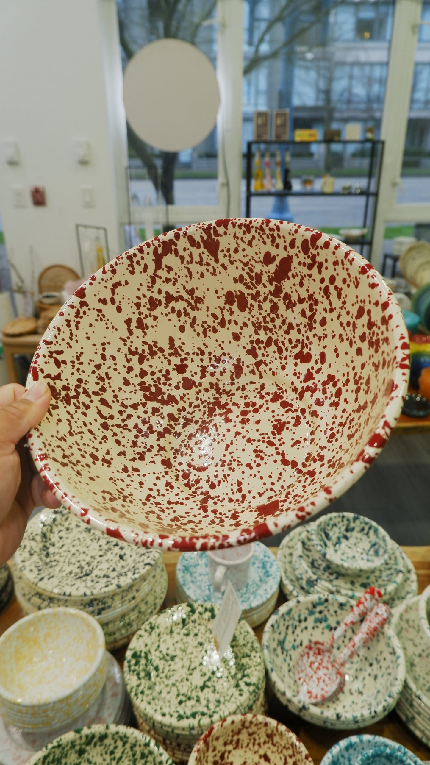 Crow Canyon | Large Cooking Bowl (Burgundy & Cream)