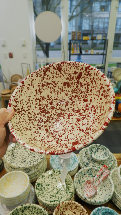 Crow Canyon | Large Cooking Bowl (Burgundy & Cream)