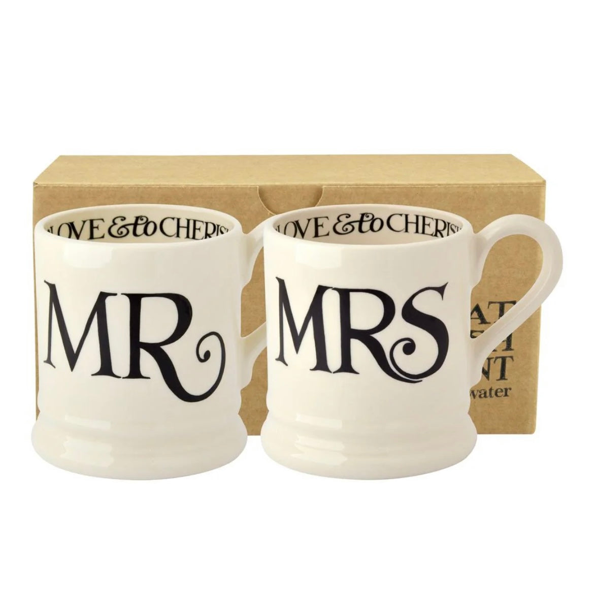 Emma Bridgewater | Black Toast Mr & Mrs Mug Gift Set
