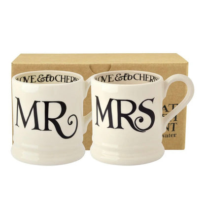 Emma Bridgewater | Black Toast Mr & Mrs Mug Gift Set