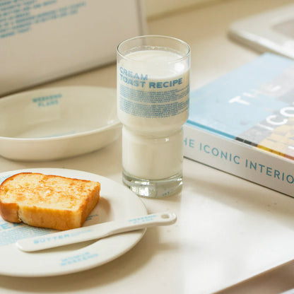 Momur Weekend Cream Toast Glass Cup “Sky Blue”
