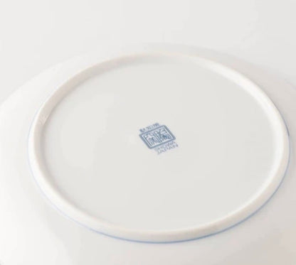 Mino Ware The Great Wave Pattern Coupe Plate