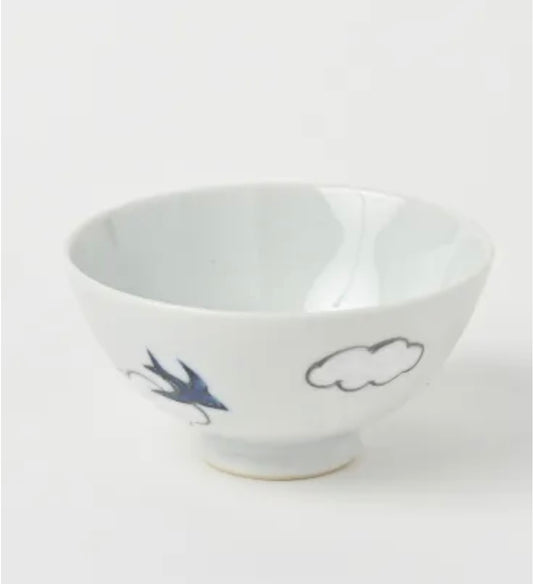 Kutani Ware | Cloud & Bird Series Bowl