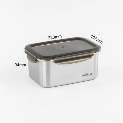 Cuitisan Stainless steel Microwavable Storage Box - Signature 2100ml