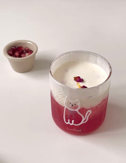 Lumiland｜Tasse en verre Chat (Assis)